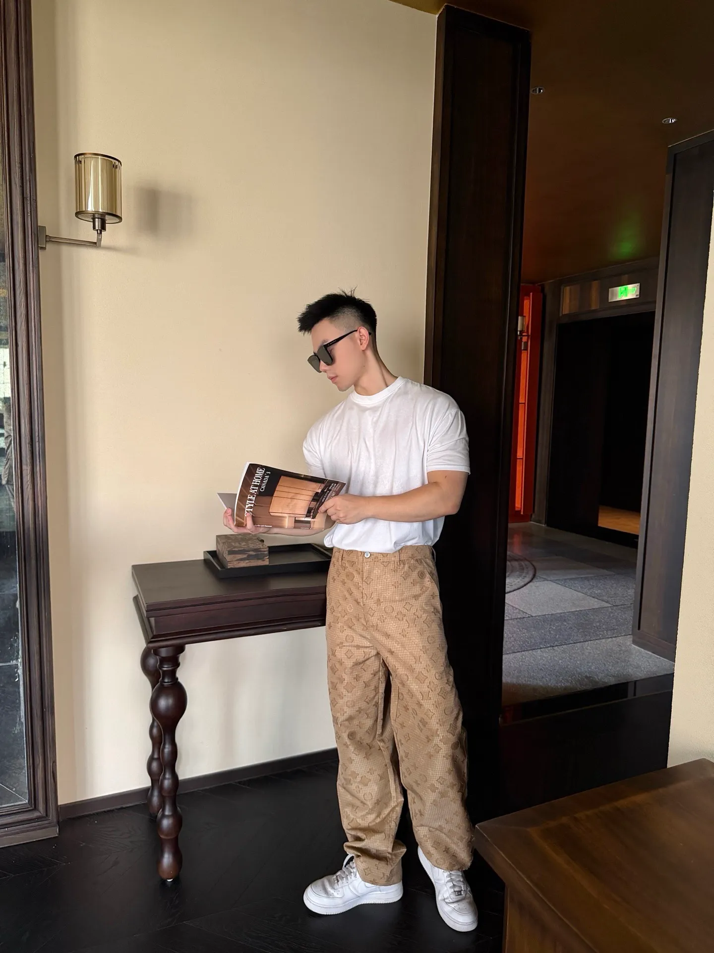 Louis Vuitton/Louis Vuitton presbyopia printed tear-resistant trousers